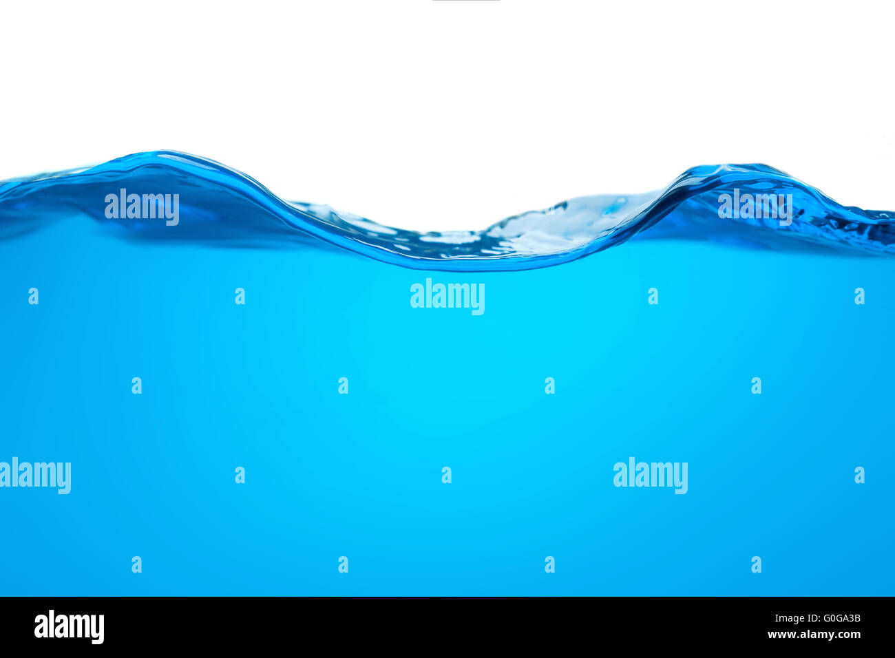 blue water wave isolated on white Stock Photo - Alamy