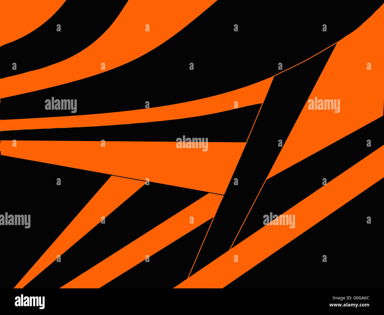 abstract black and orange background with geometric shapes Stock Photo ...