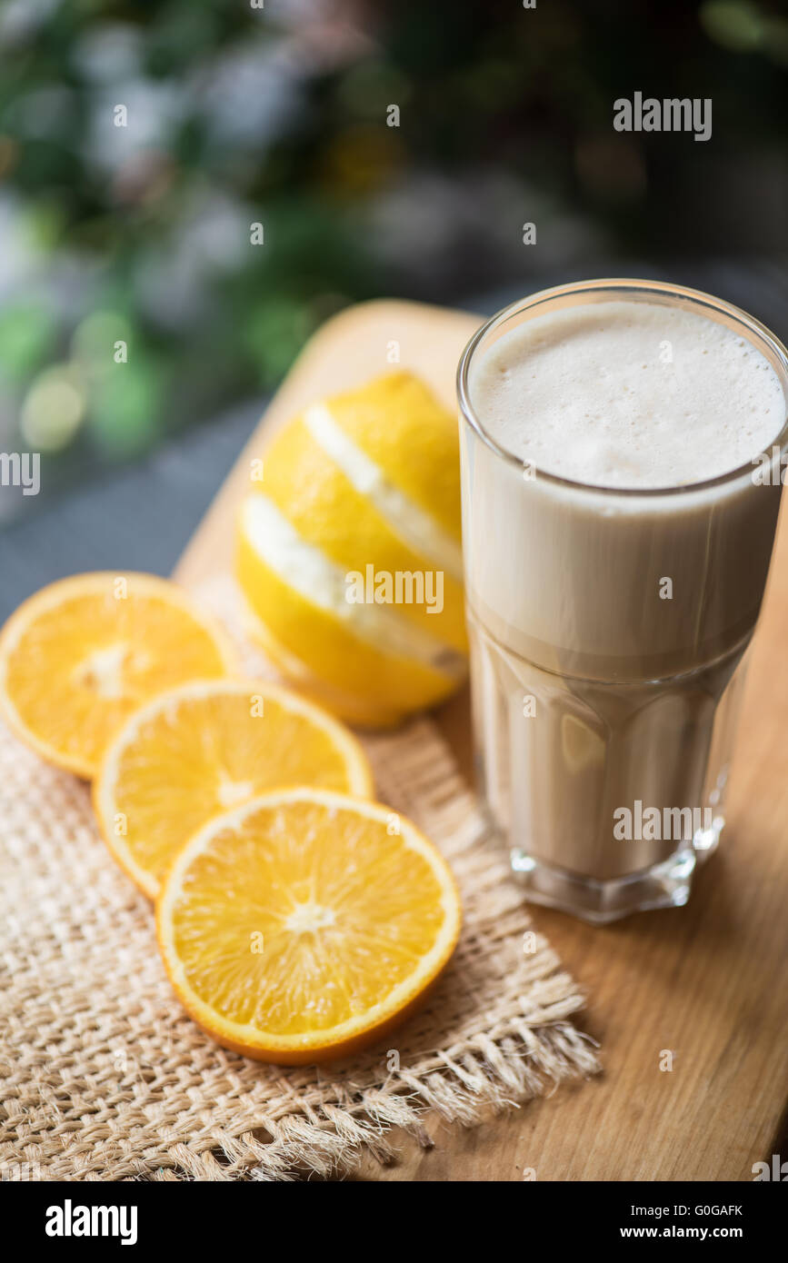 coffee raf with citrus Stock Photo - Alamy
