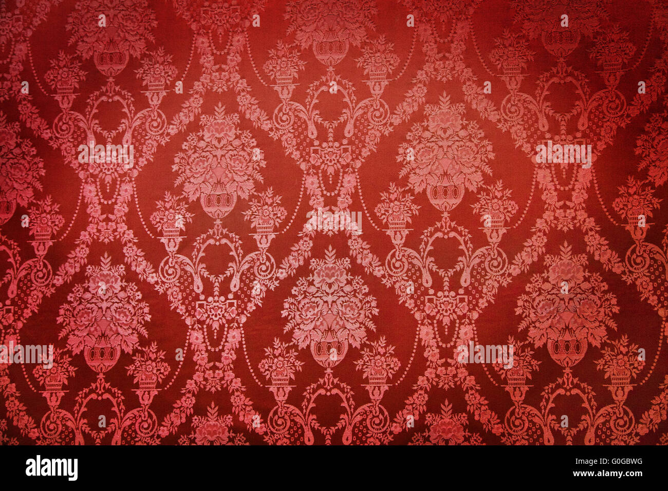 Old textile wall covering Stock Photo