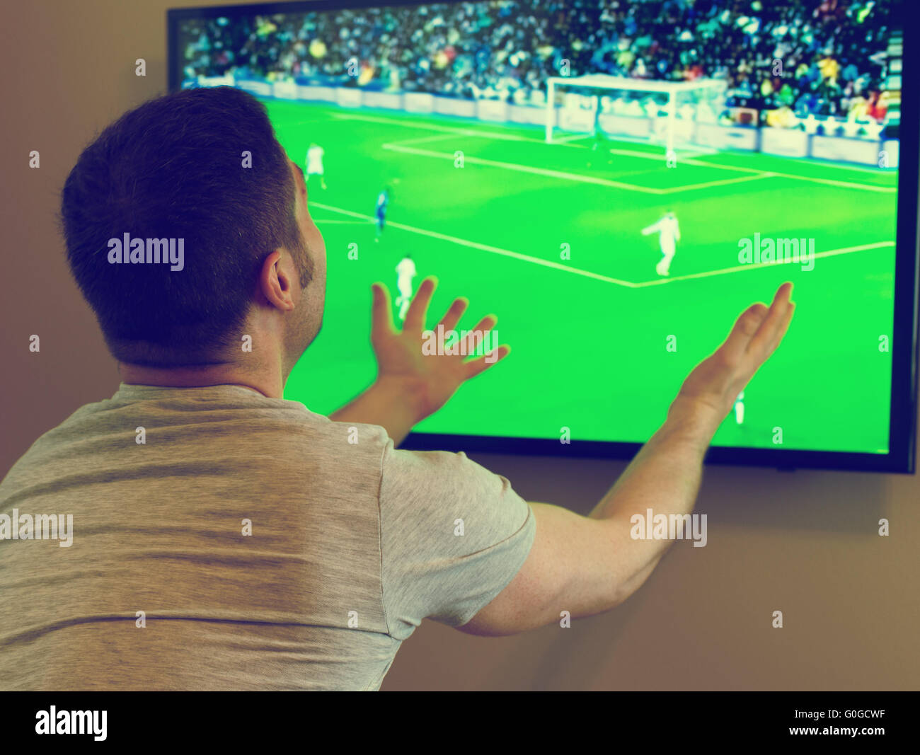 Watching football match hires stock photography and images Alamy