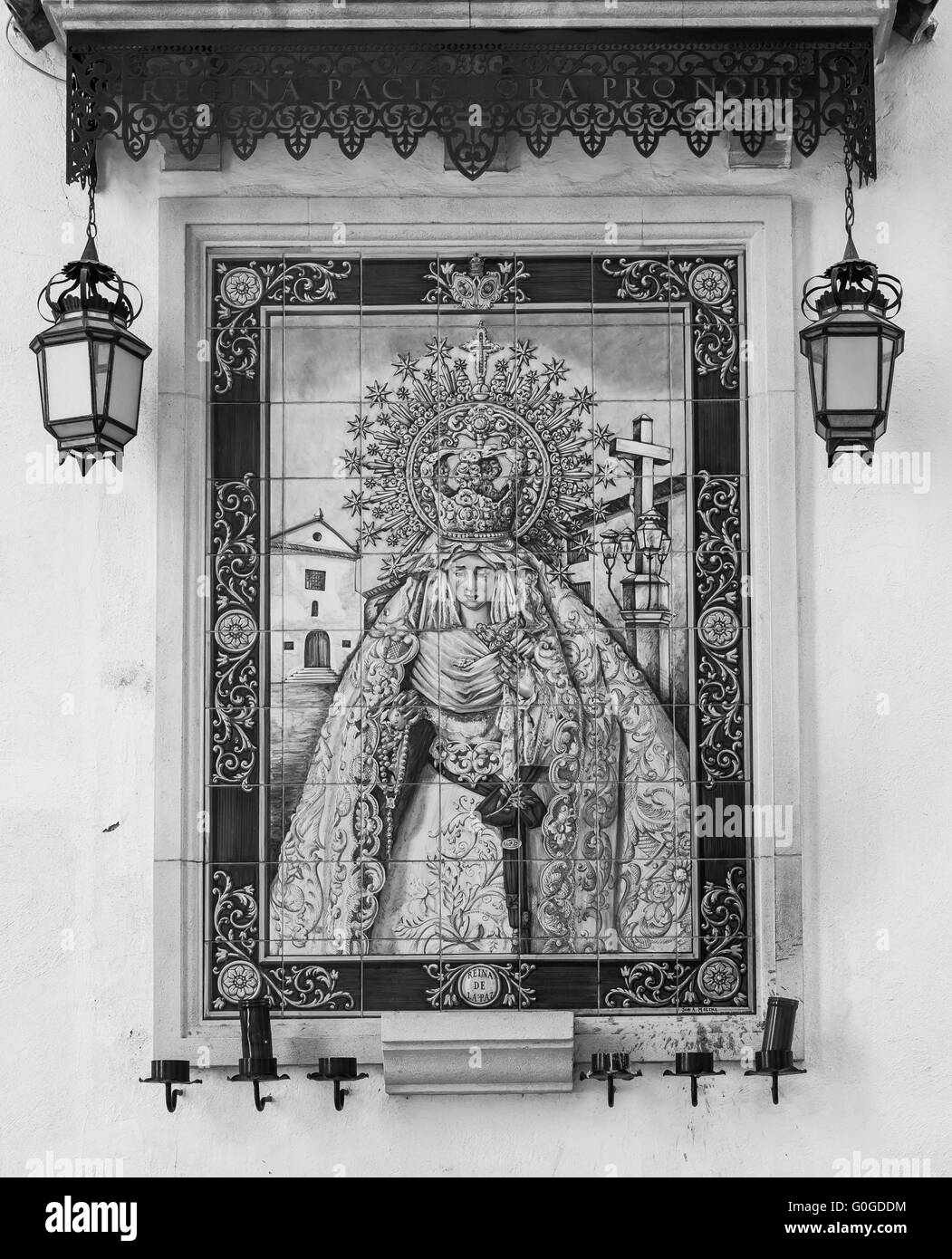 Street altar Black and White Stock Photos & Images - Alamy