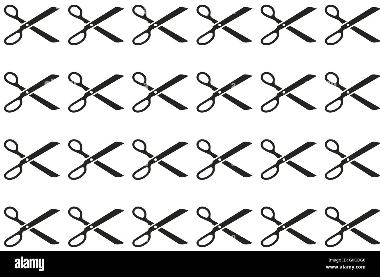 background, black scissors on a white background Stock Photo - Alamy