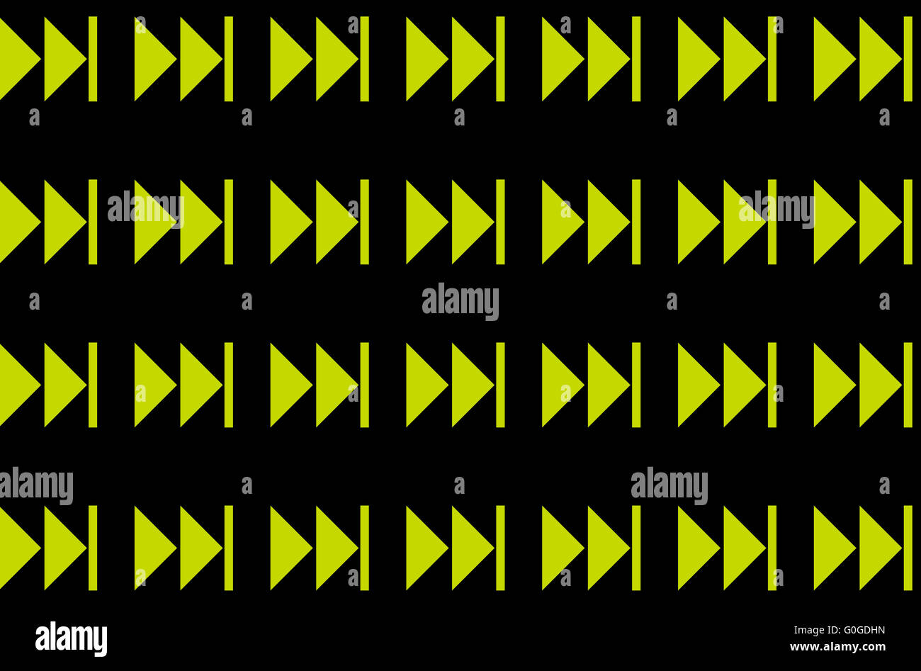 neon double triangles on black background Stock Photo - Alamy
