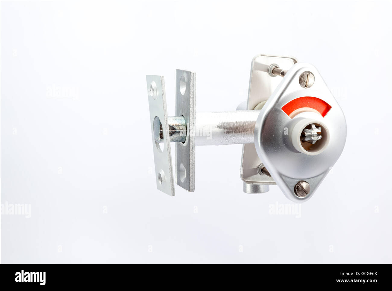 an security lock for in the toilet door Stock Photo Alamy