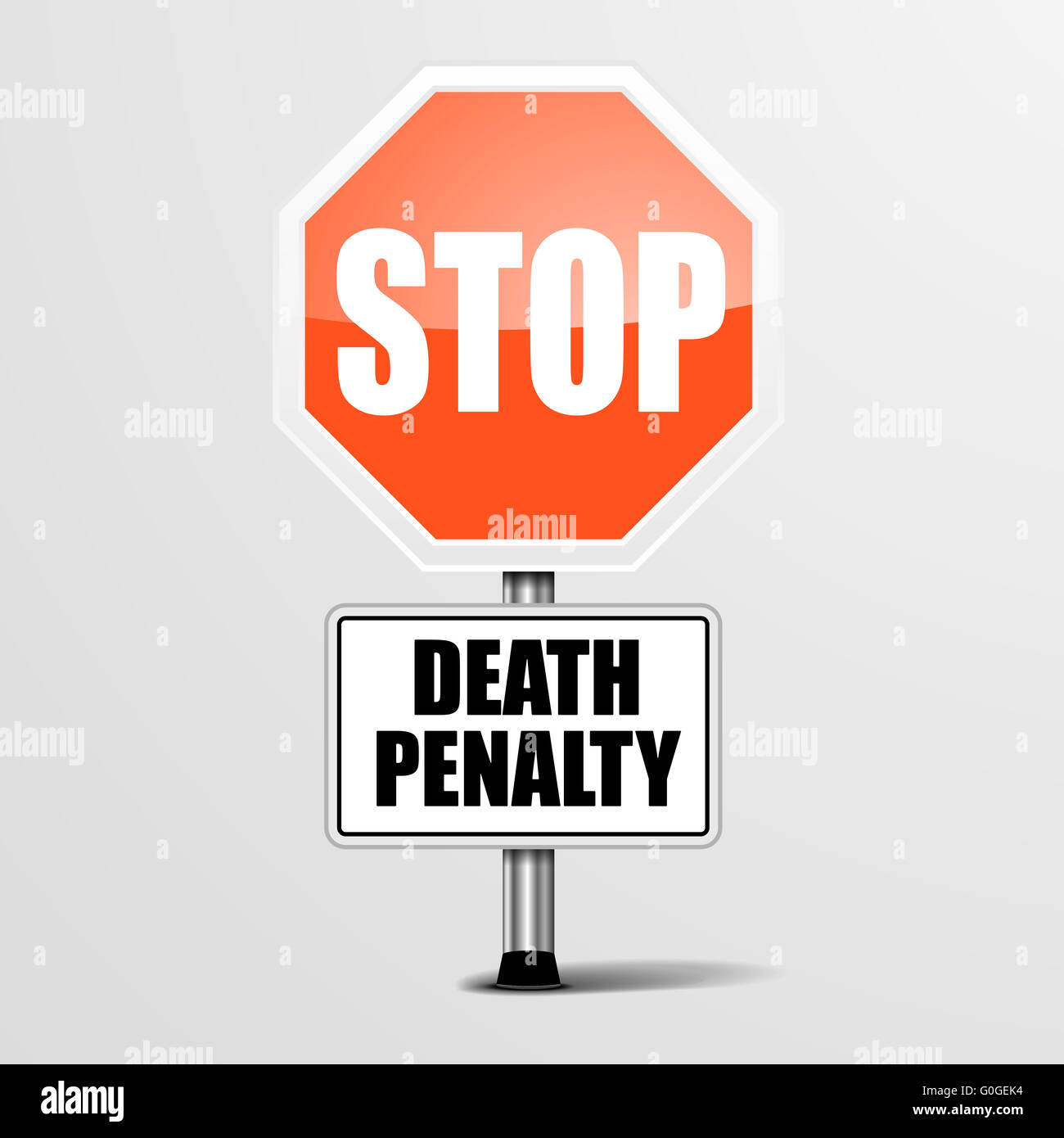 Stop Death Penalty Stock Photo