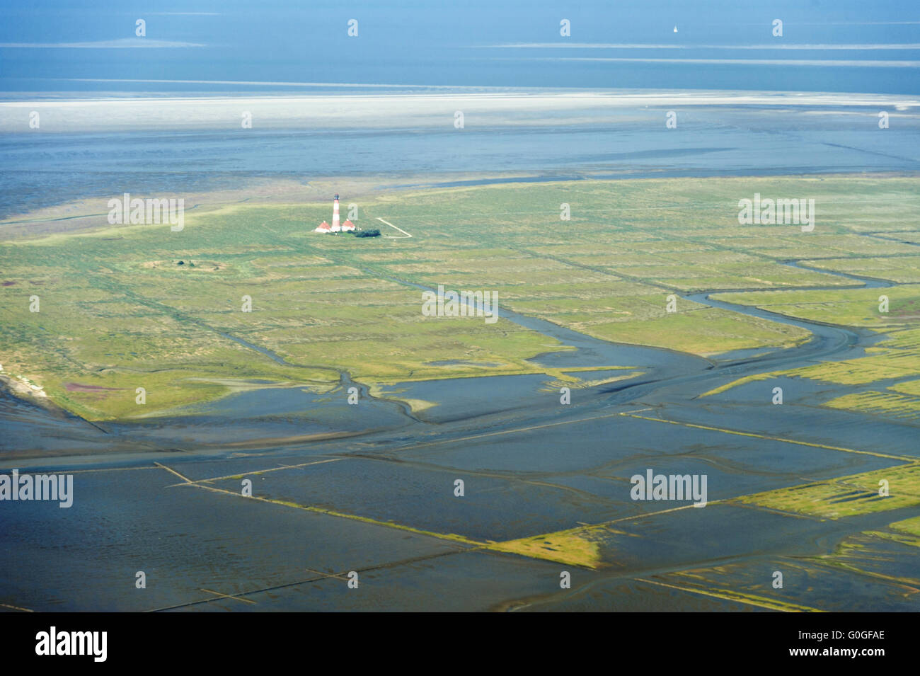 Aerial View of the North German Wadden Sea Stock Photo - Alamy