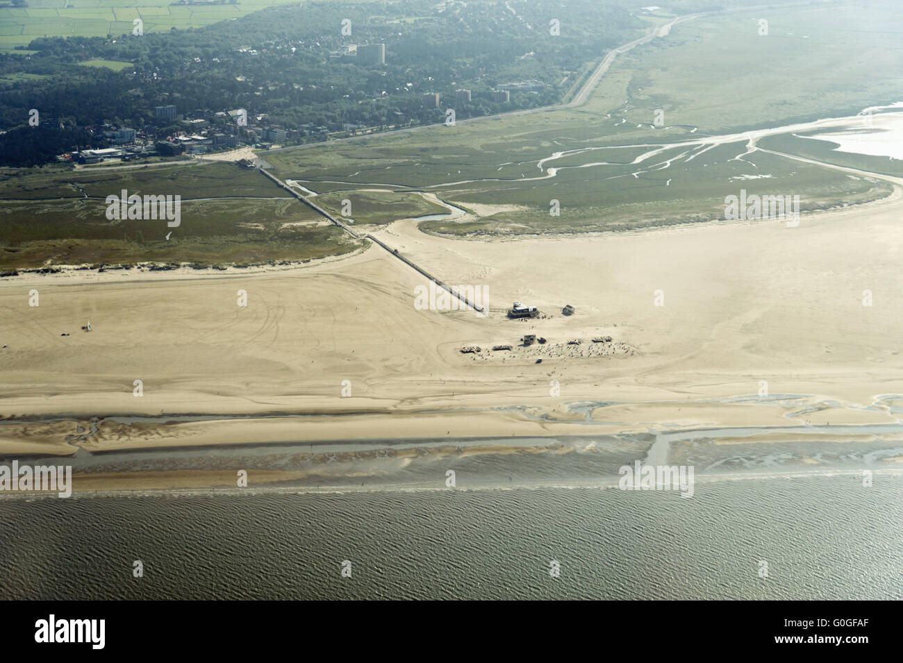 Aerial View of the North German Wadden Sea Stock Photo - Alamy