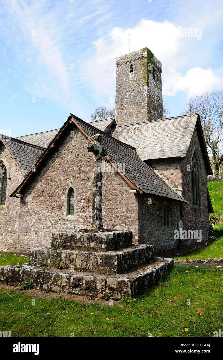 Preaching Cross outside St Elidor church Cheriton Stackpole ...