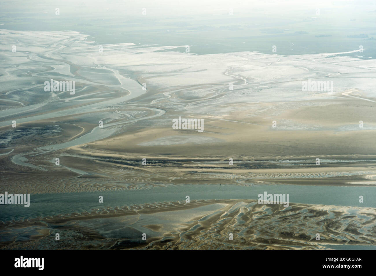 Aerial View of the North German Wadden Sea Stock Photo - Alamy