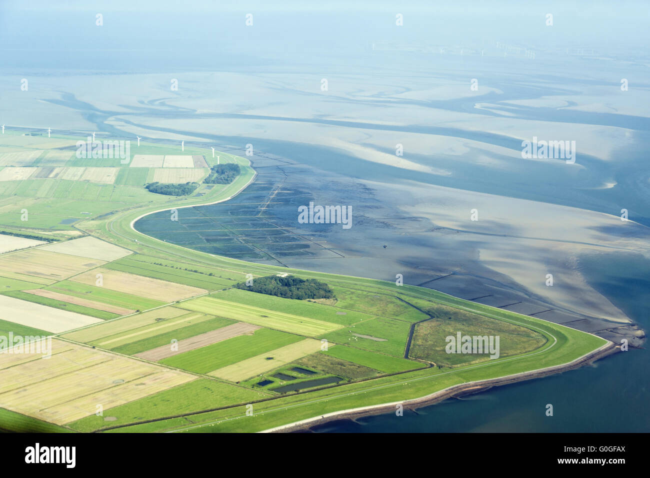 Aerial View of the North German Wadden Sea Stock Photo - Alamy