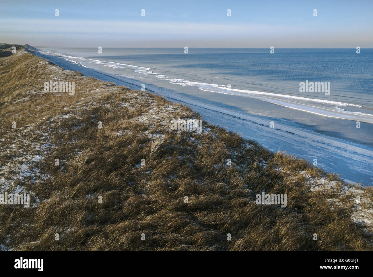 The Baltic Sea - High dune near Zingst Stock Photo