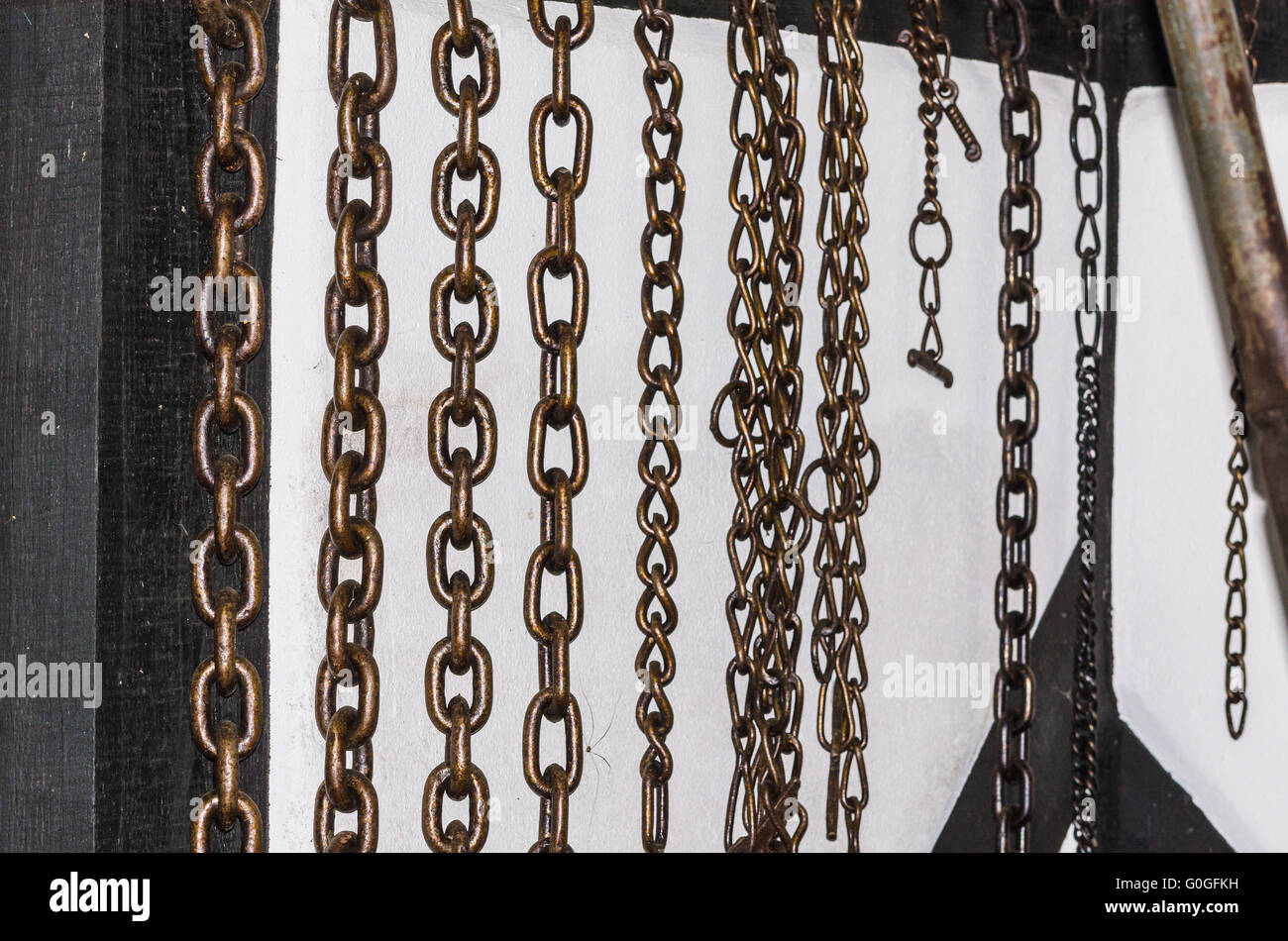 Chains of iron Stock Photo Alamy
