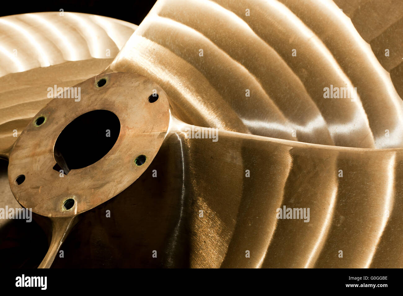 Heavy industrial shipbuilding element close-up. Industry Stock Photo