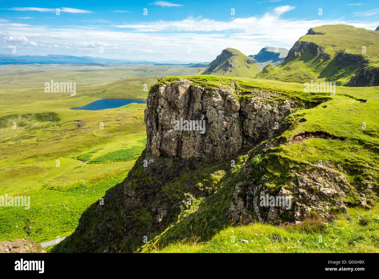 Green landscape on the Isle of Skye, Scotland Stock Photo - Alamy