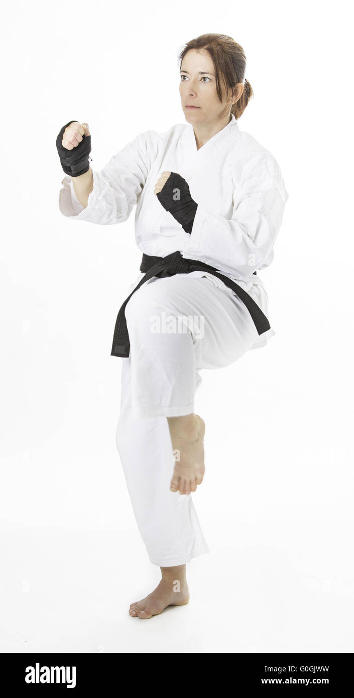 Beginning of a kick Stock Photo - Alamy