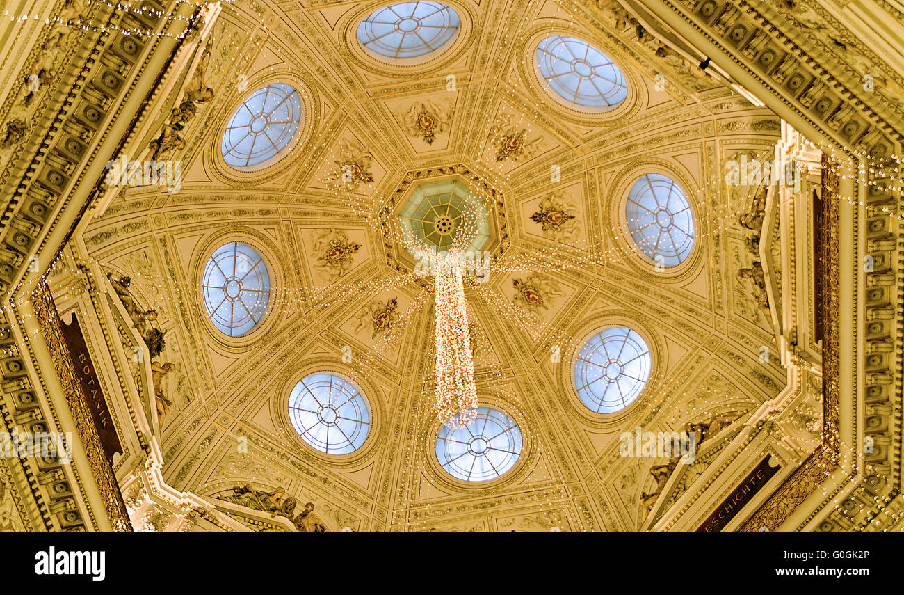 dome of the museum of natural history in Vienna Stock Photo