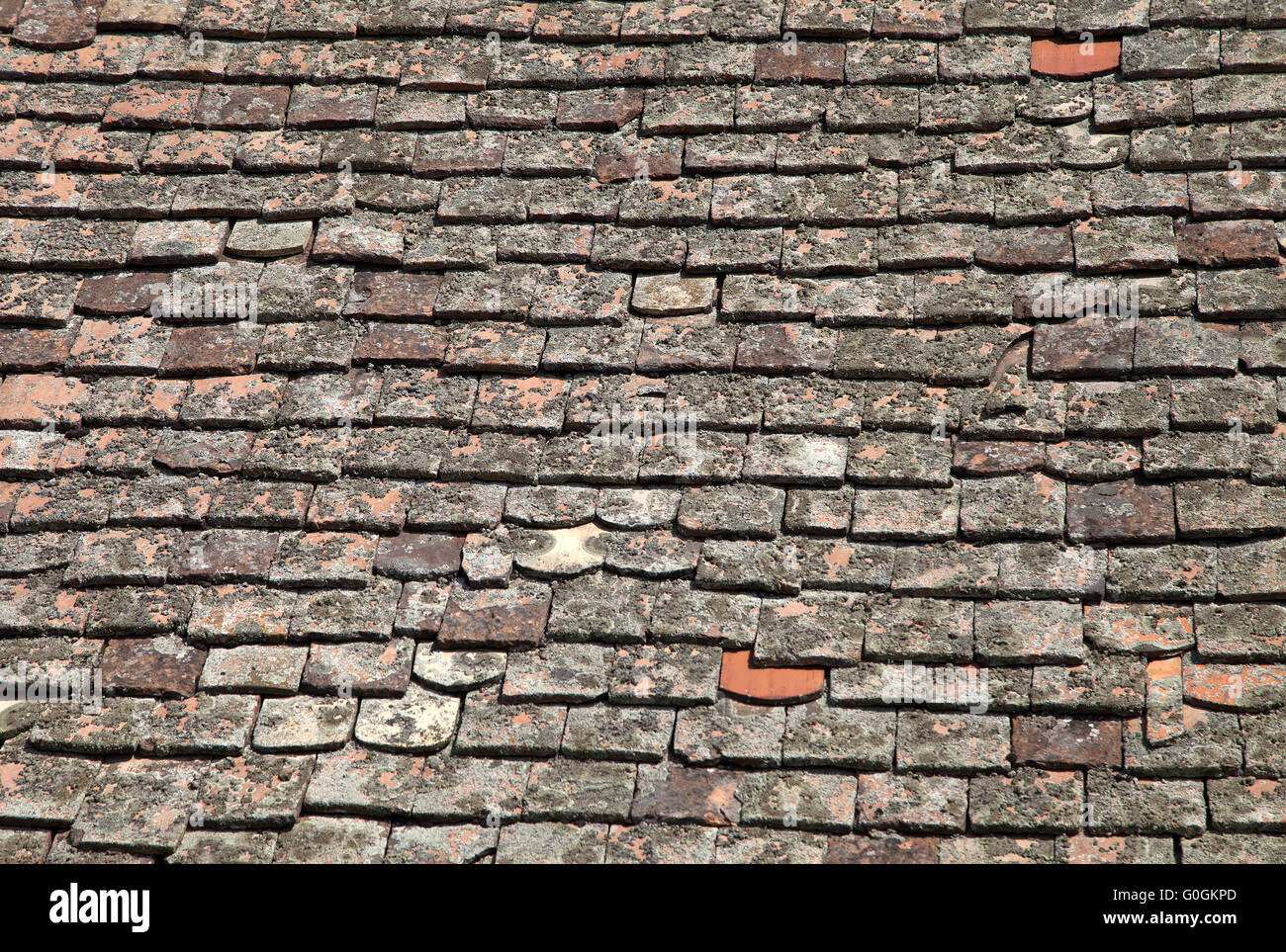 Red tiling, texture Stock Photo - Alamy