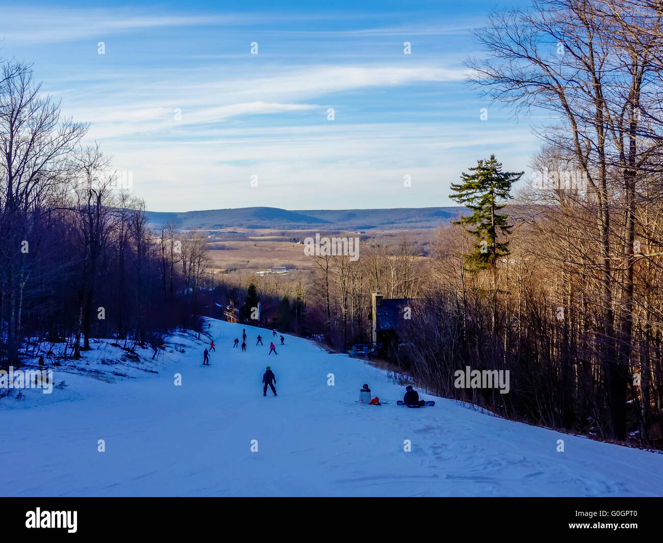 beautiful winter landscape at timberline west virginia Stock Photo Alamy