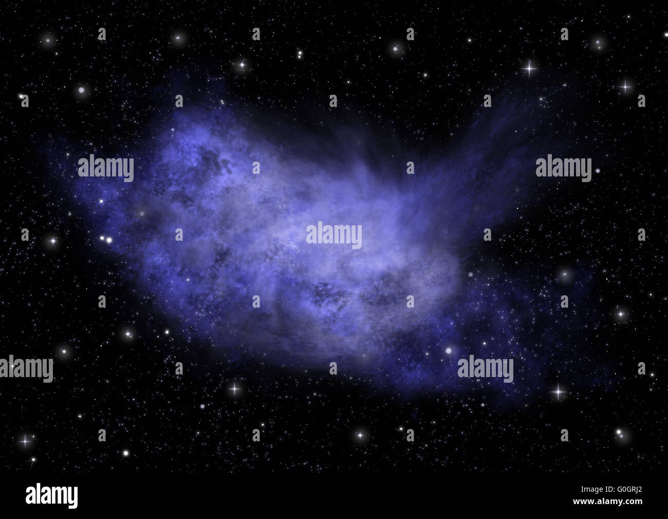 Star field in space and a nebulae Stock Photo - Alamy