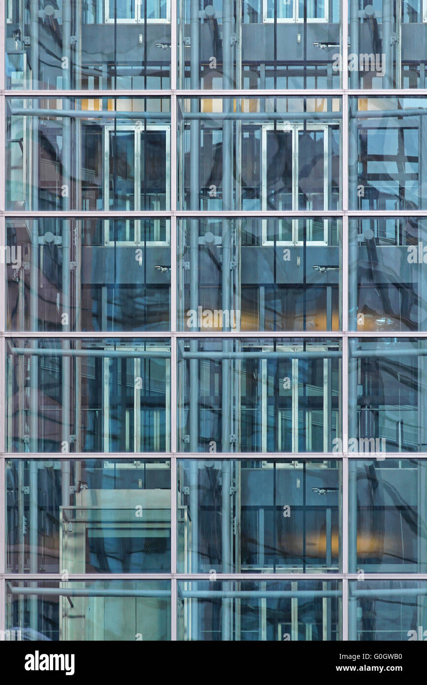Glass Lift Shaft Stock Photo Alamy
