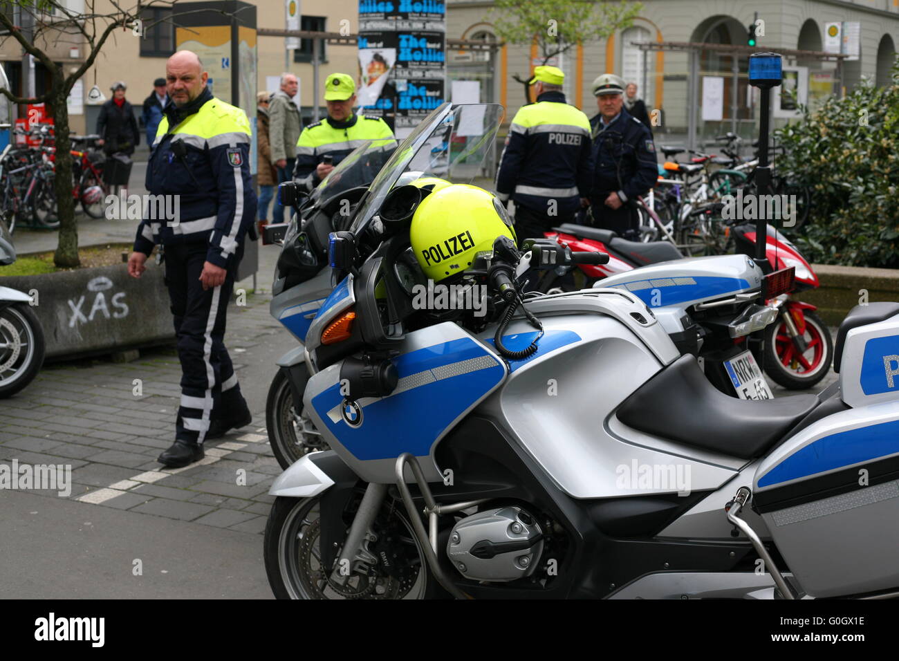 the German Police had nothing to do at the 1. of May in Bonn, Germany Stock  Photo - Alamy