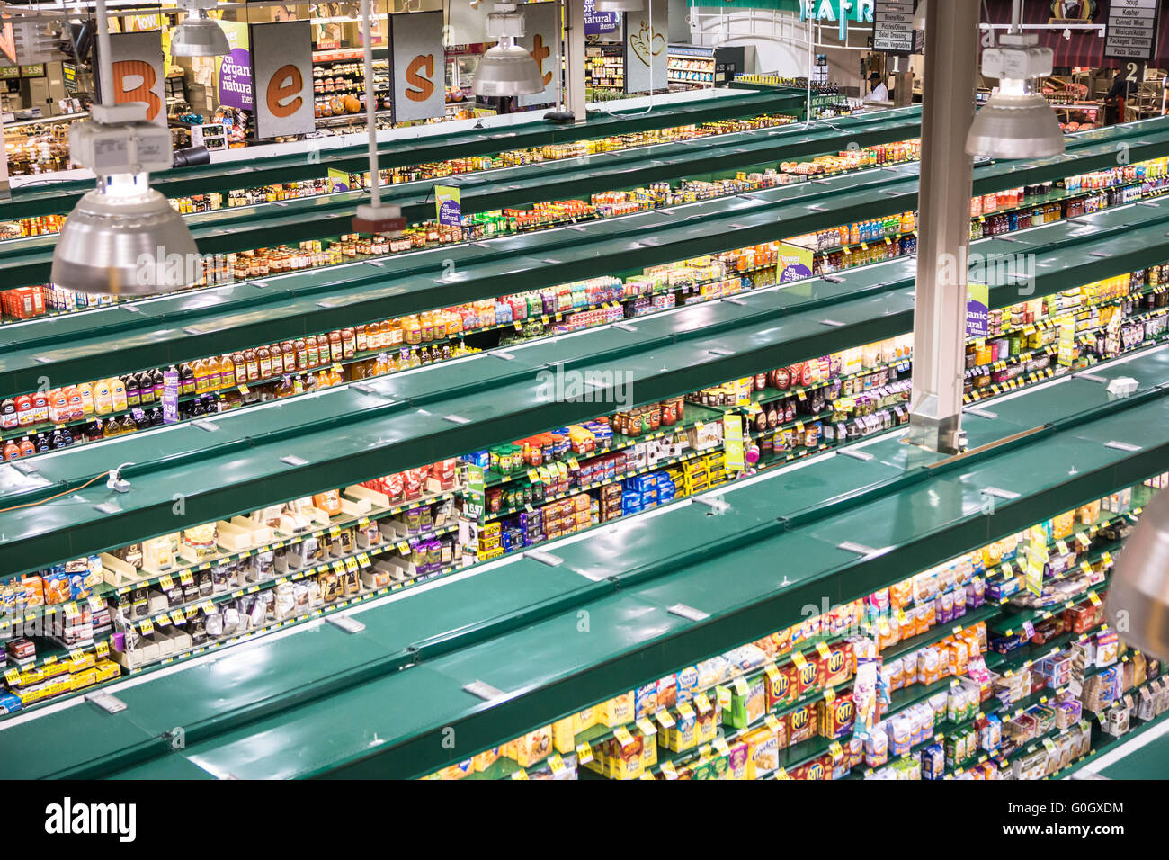 Trend-Setting, Grocery Store Stock Photo
