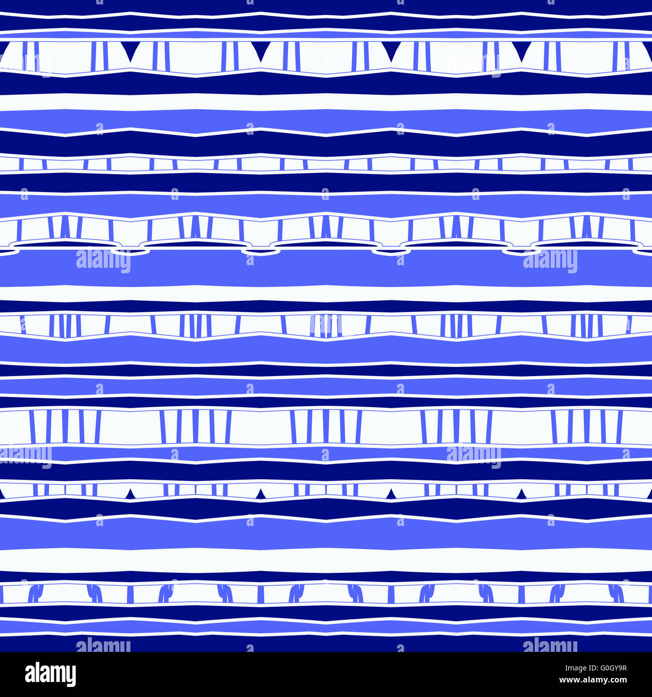 blue patterned stripes Stock Photo
