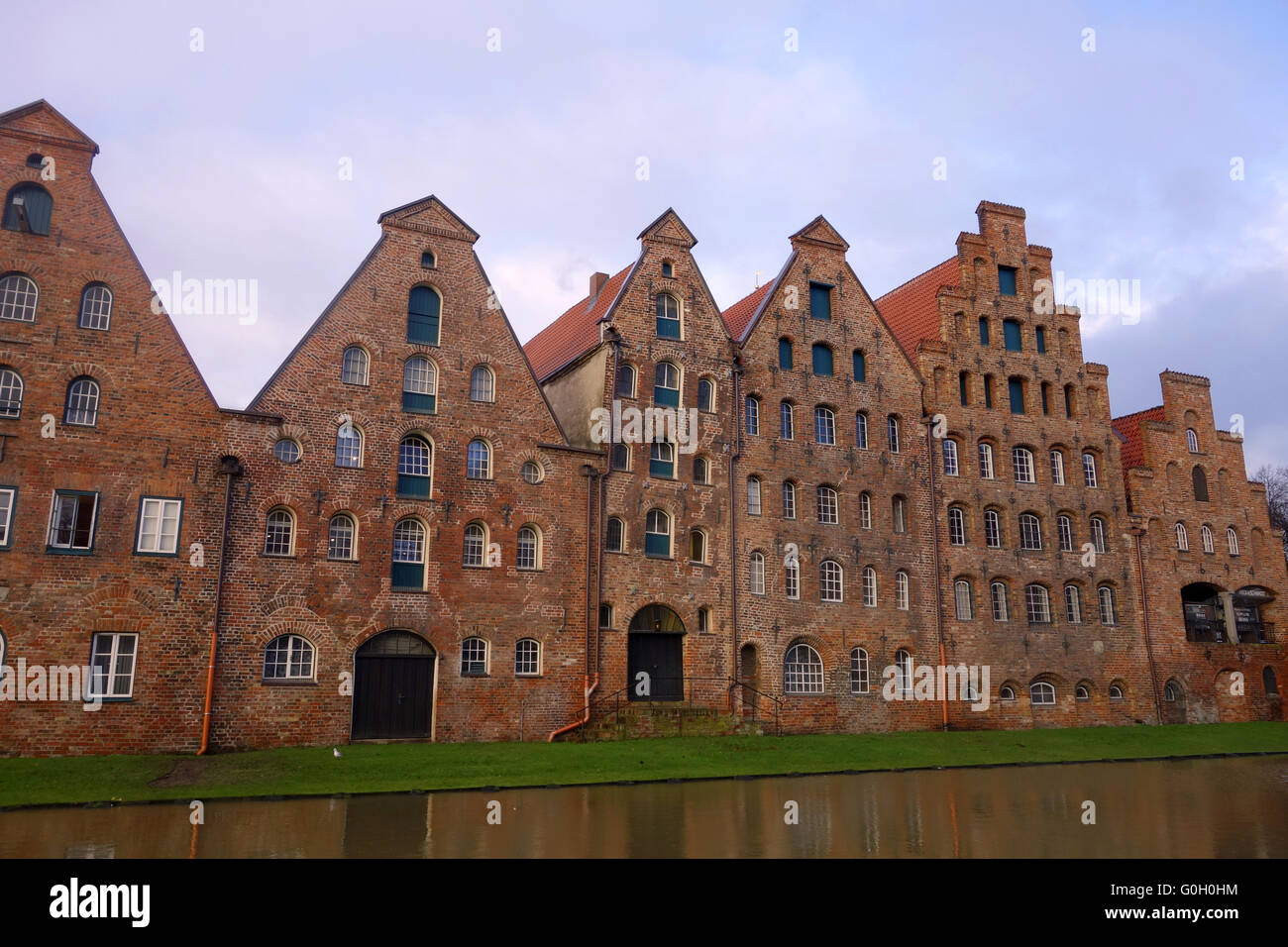 salt storage, luebeck, northern germany Stock Photo