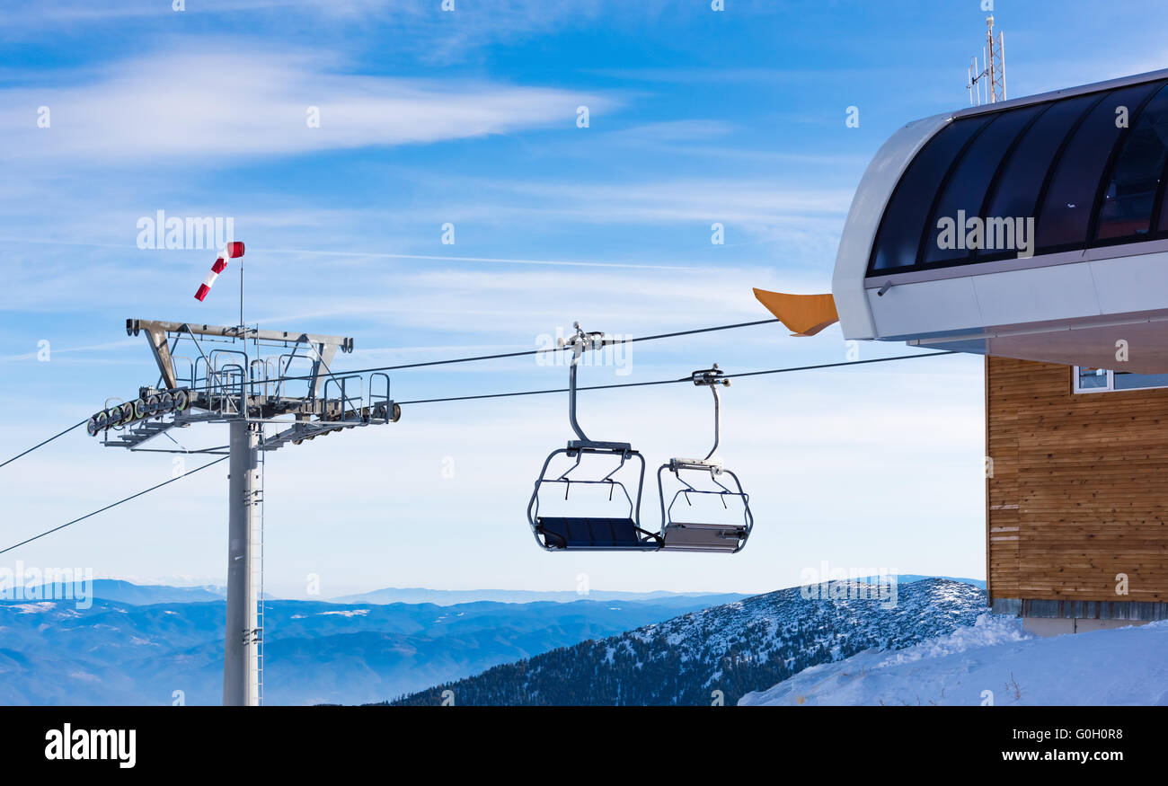 chair lift for skiing Stock Photo Alamy