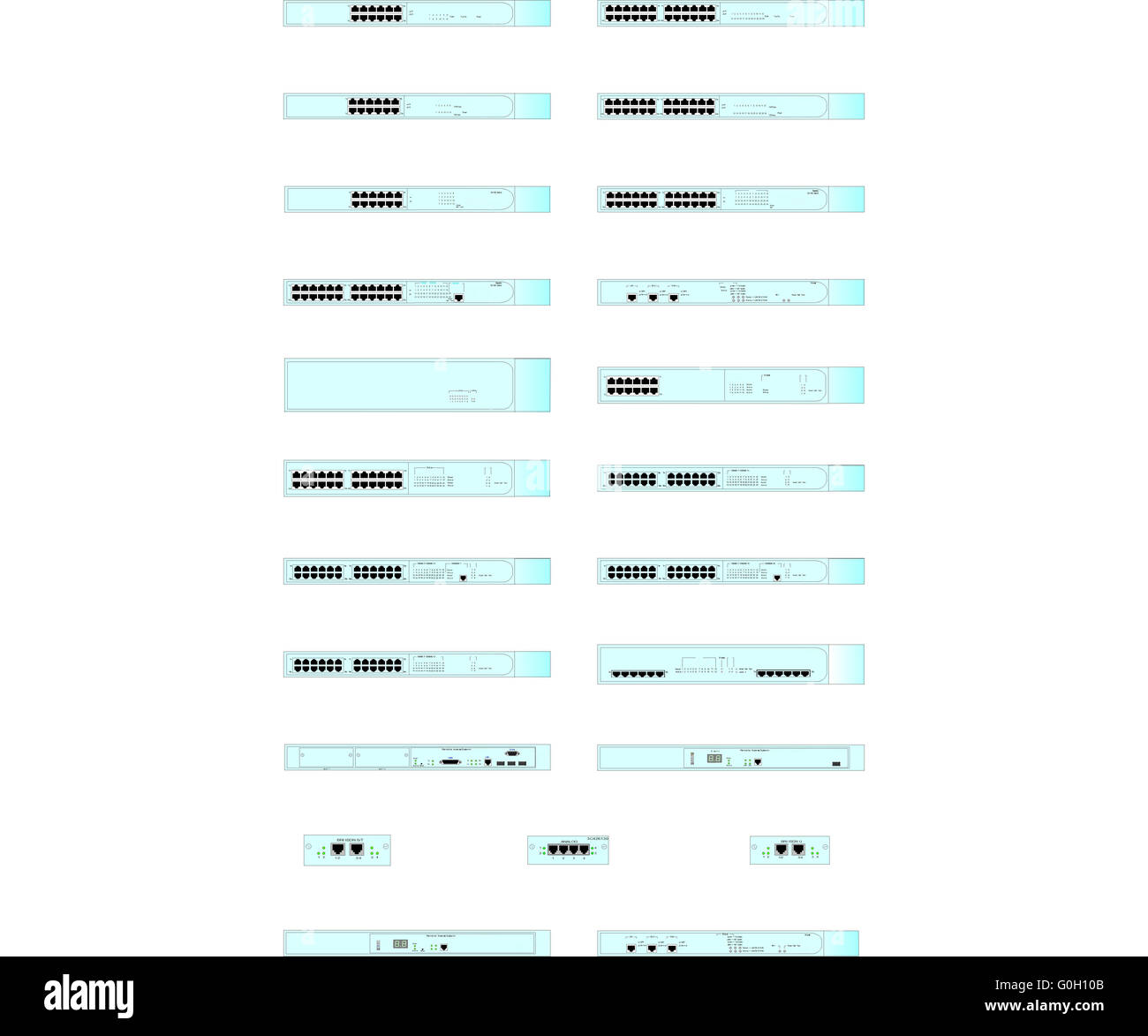 Network Hub Symbols Stock Photo Alamy