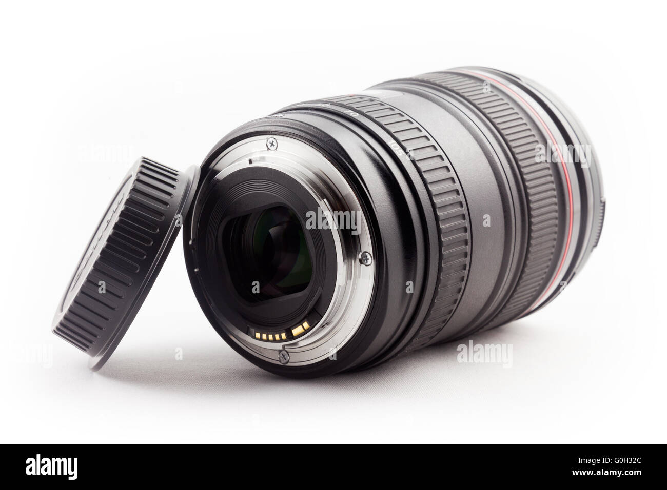 Lens and lens cap Stock Photo