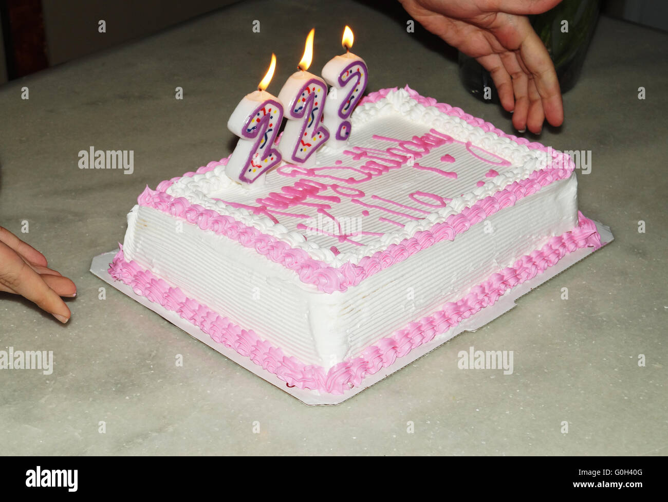 Another birthday cake my sister received Stock Photo - Alamy