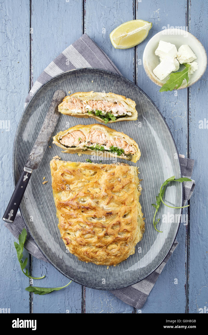 Fish Cake on Plate Stock Photo Alamy