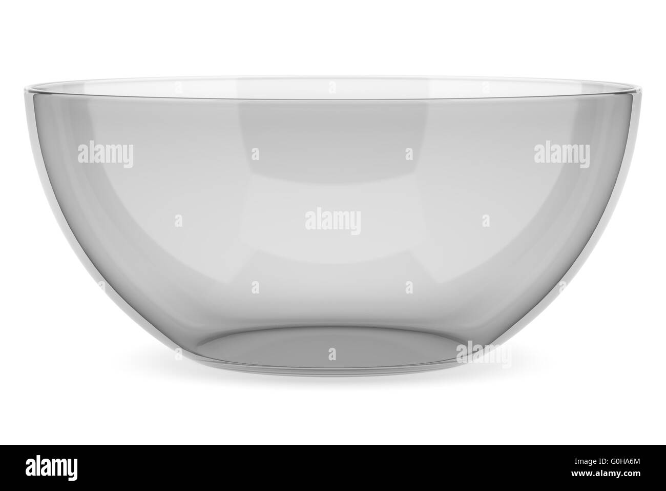 glass bowl isolated on white background Stock Photo