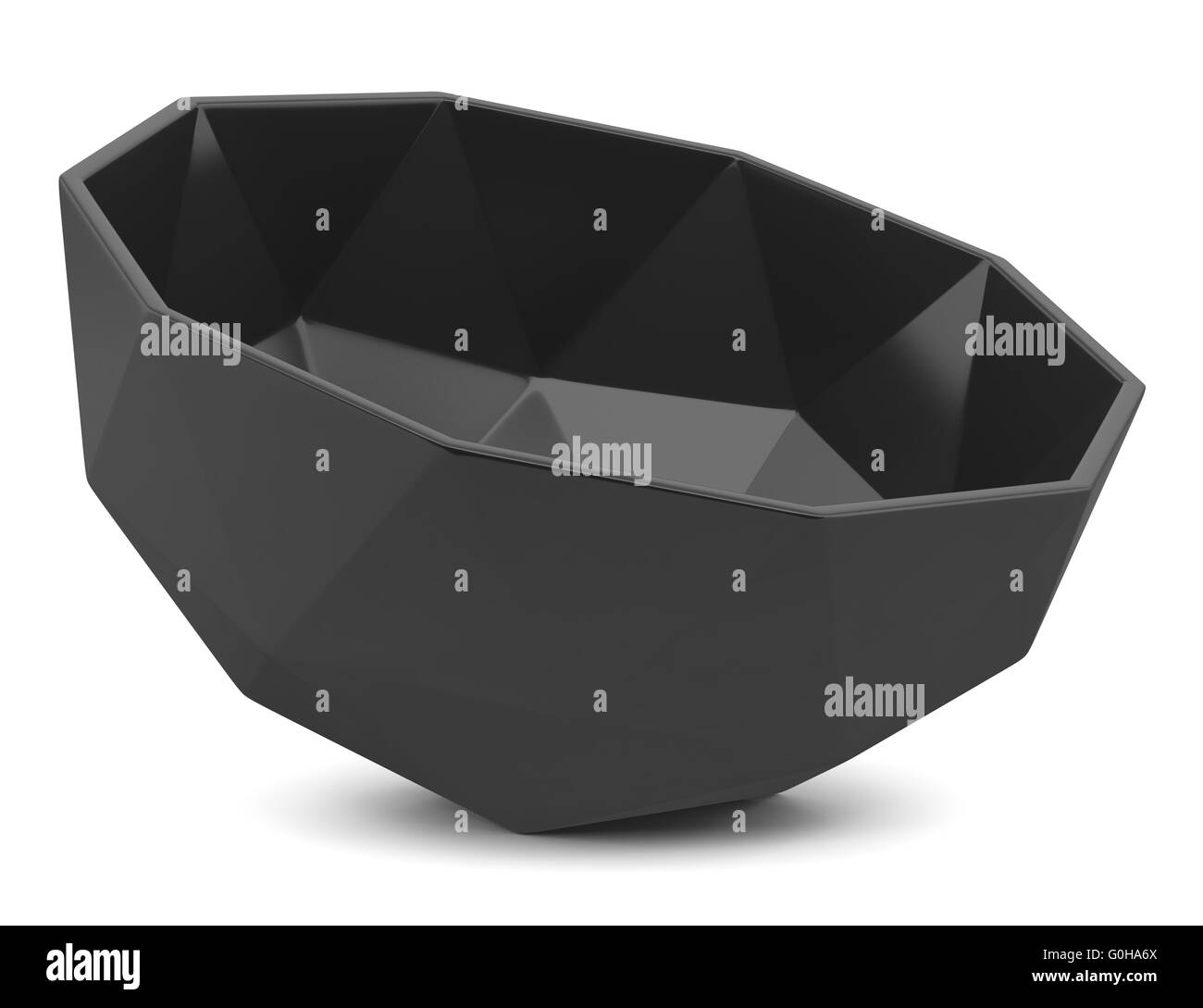 black ceramic vase isolated on white background Stock Photo - Alamy