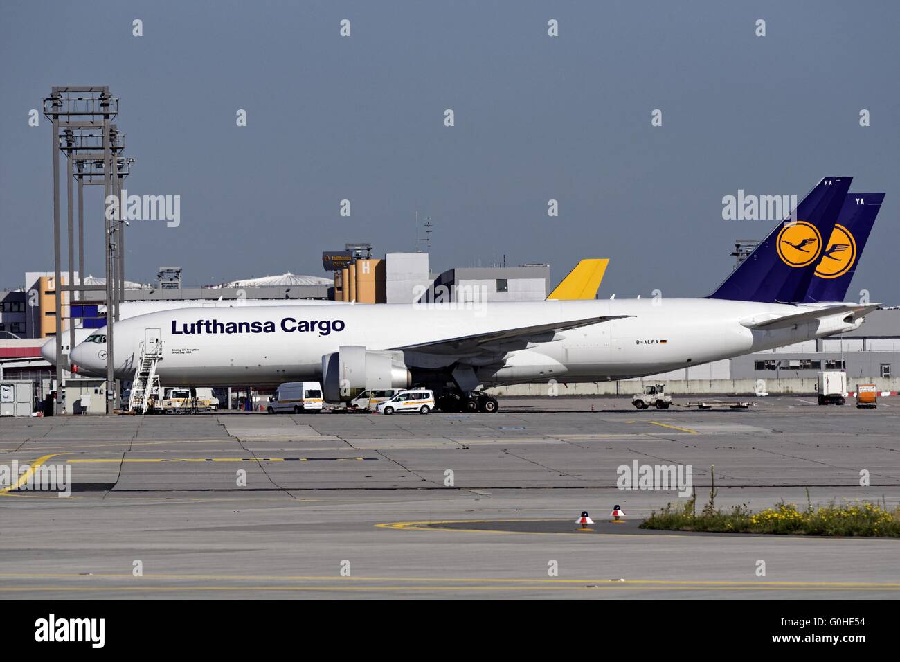 Lufthansa Cargo Boeing 777-F Stock Photo