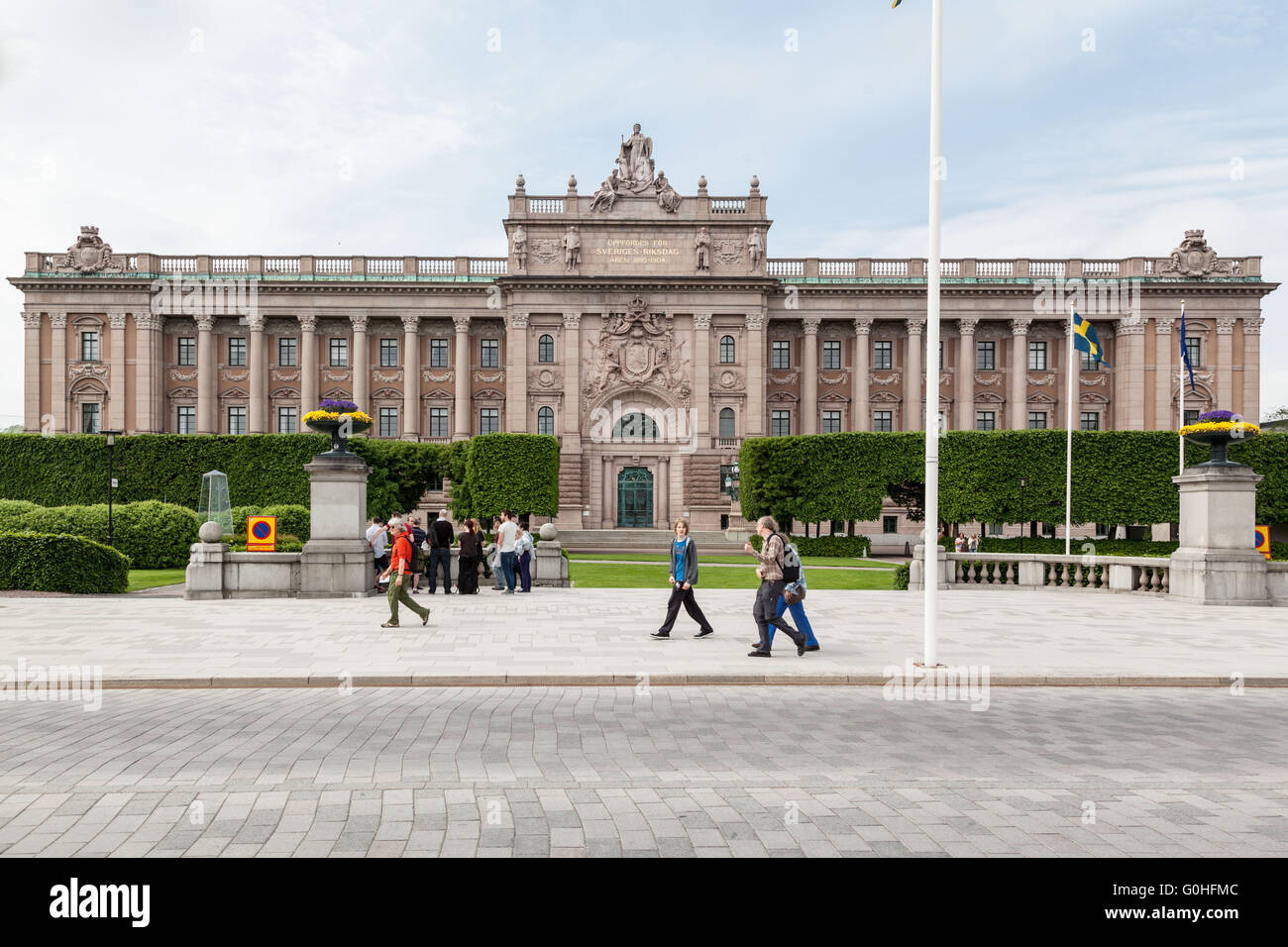 Gamla Stan Historical Buildings Downtown Stockholm Sweden Stock Photo
