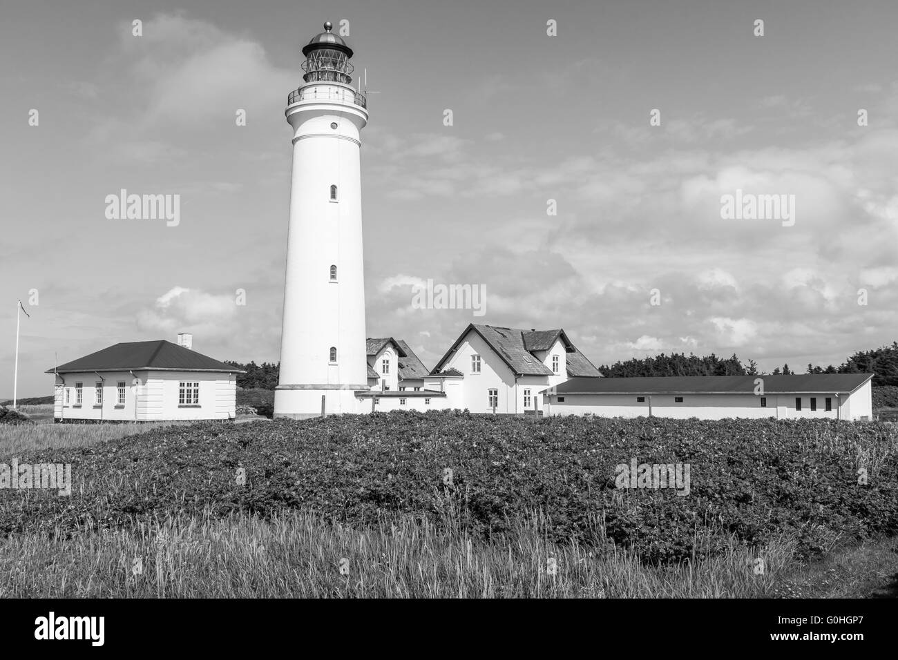 a White lighthouse Stock Photo