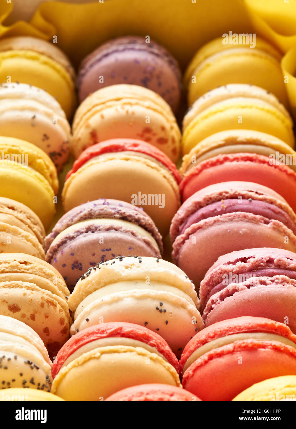 French delicious dessert macaroons Stock Photo Alamy