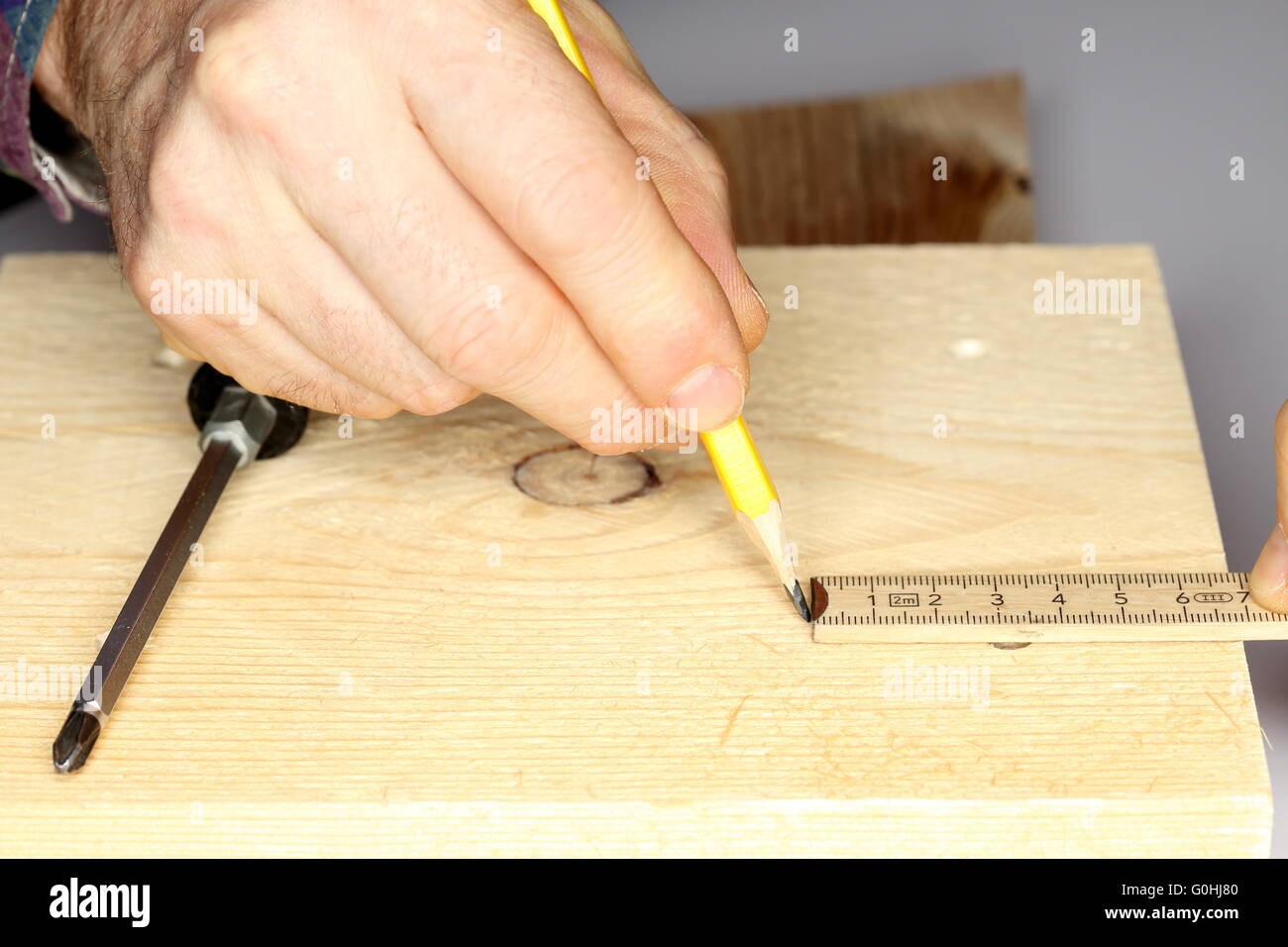 wood worker with tools Stock Photo - Alamy