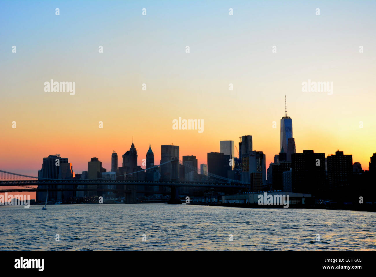 Downtown nyc skyline hi-res stock photography and images - Alamy