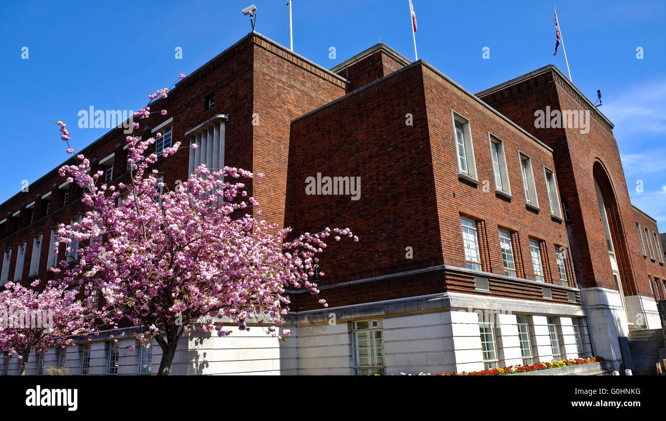 Hammersmith Town Hall Stock Photo