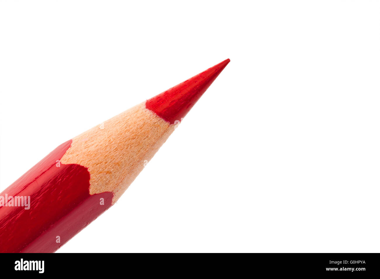 Red pencil. Savings and promotions. Stock Photo