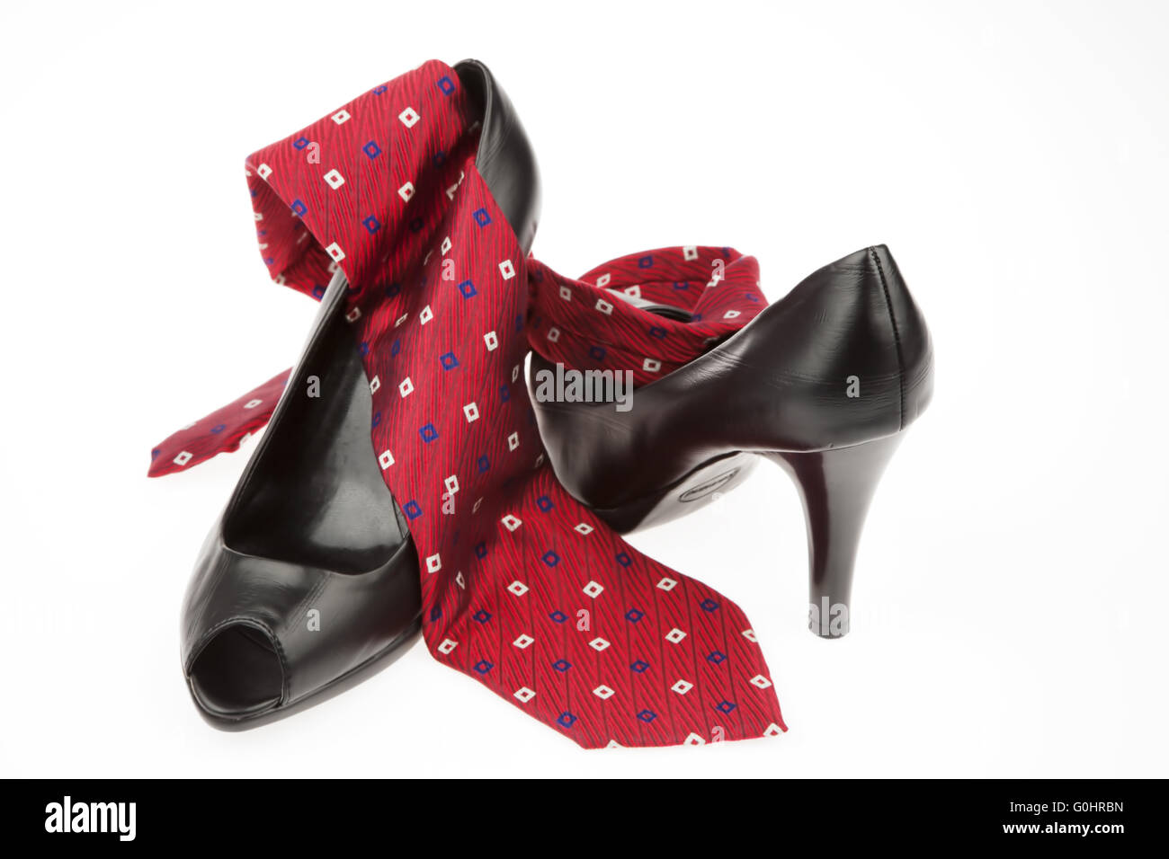 High heels und Krawatte Stock Photo