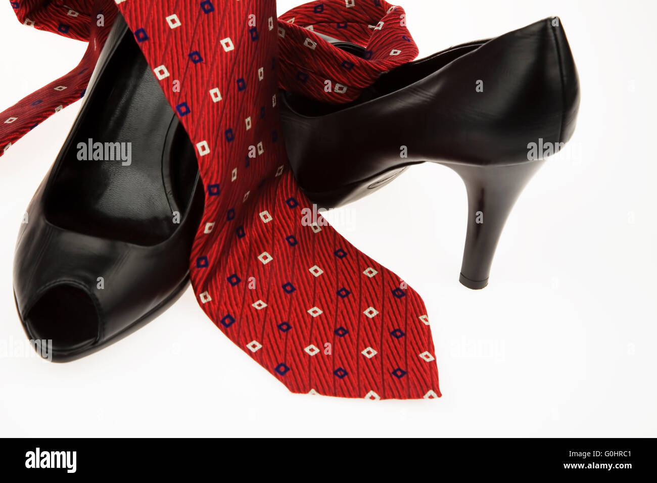 High heels und Krawatte Stock Photo