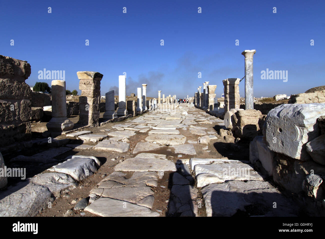 archaeological excavation in the ancient Laodizea Stock Photo