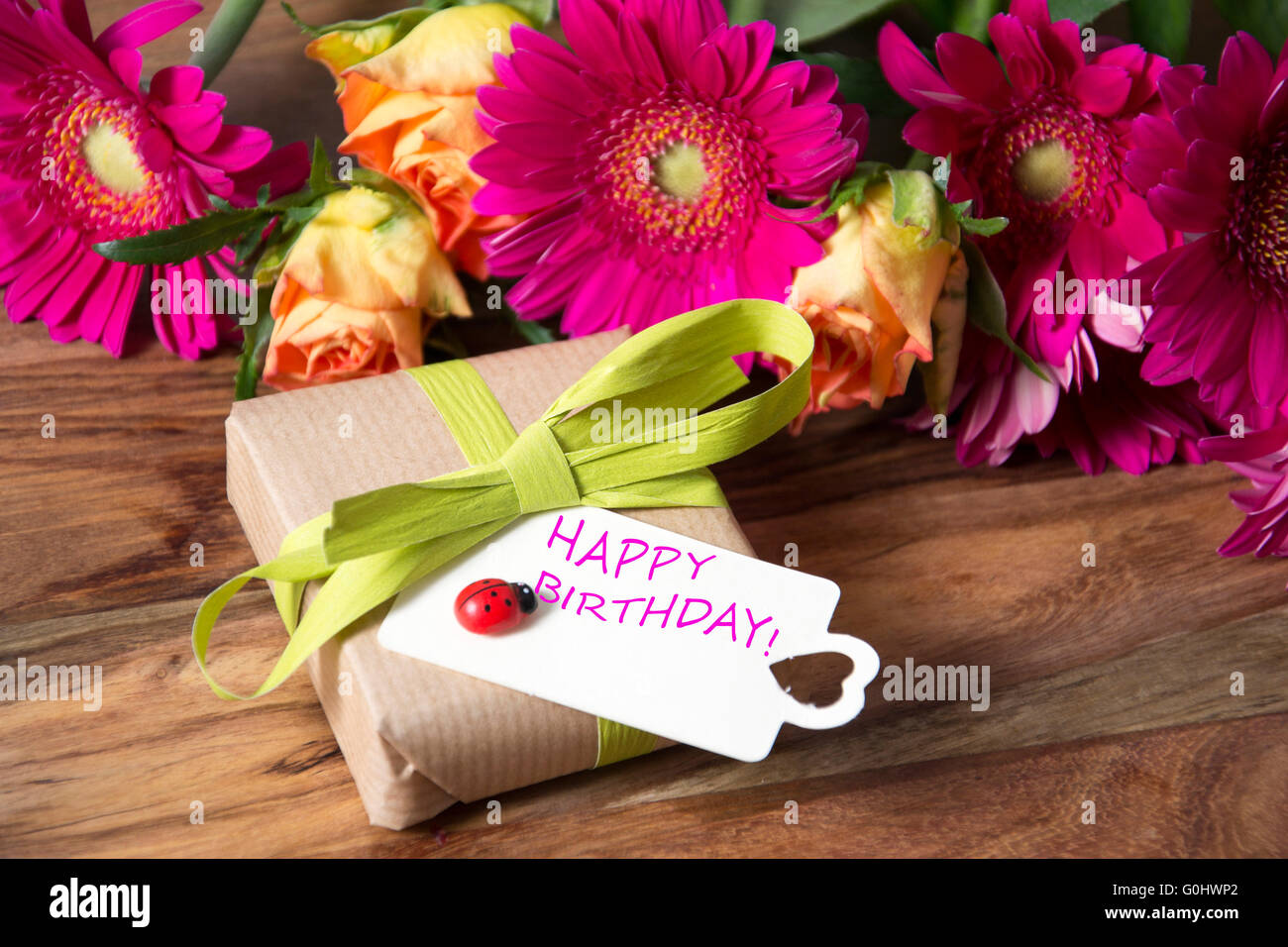 Happy Birthday Card Beautiful Roses Bouquet Stock Vector (Royalty Free)  481023913