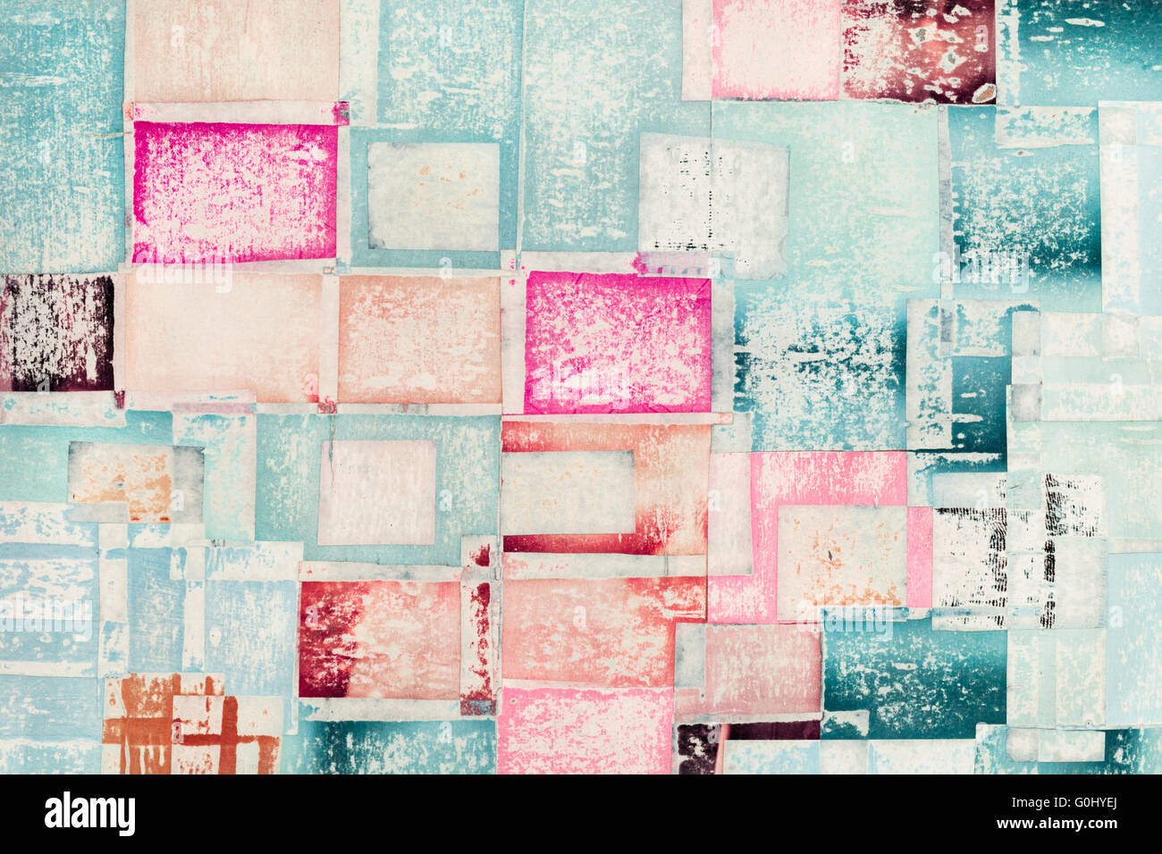 Colorful Scratchy Abstract Background Stock Photo