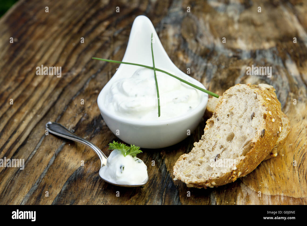 Rye bread with curd hires stock photography and images Alamy
